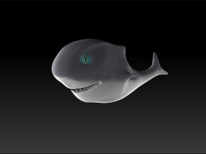 toon shark 3D Model