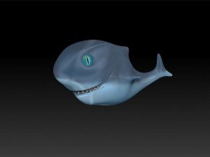 toon shark 3D Model