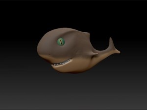 toon shark 3D Model