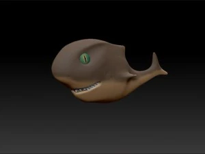 toon shark 3D Model