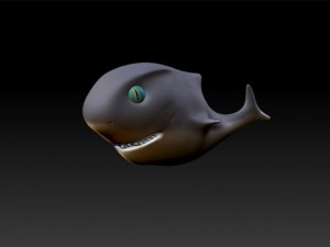 toon shark 3D Model