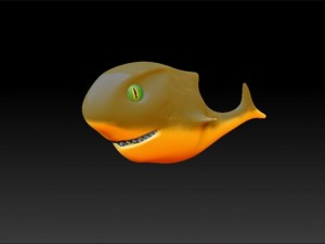 toon shark 3D Model