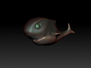 toon shark 3D Model