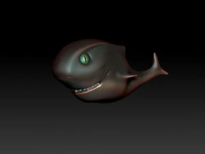 toon shark 3D Model