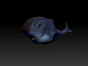 toon shark 3D Model