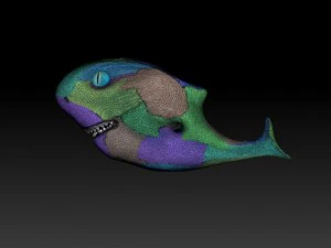 toon shark 3D Model