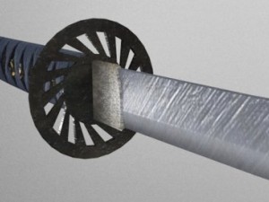 katana lowpoly Modèle 3D
