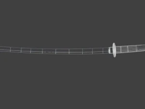 katana lowpoly 3D Model