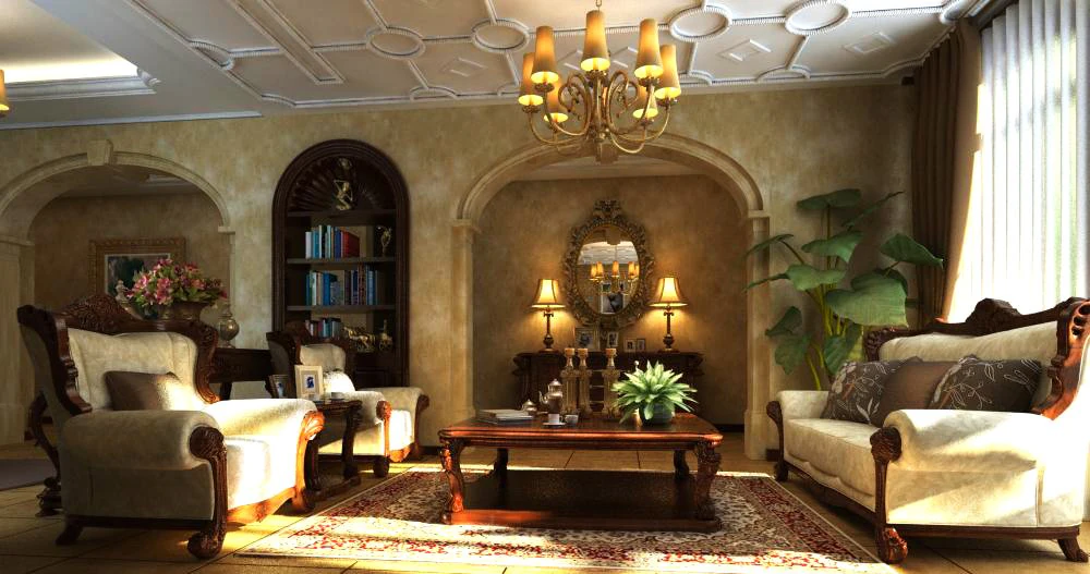 living room scene 549 3D Model .c4d .max .obj .3ds .fbx .stl .blend