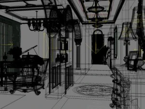 foyer hall 0552 3D Model