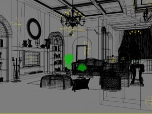 photoreal living room 354 3D Model