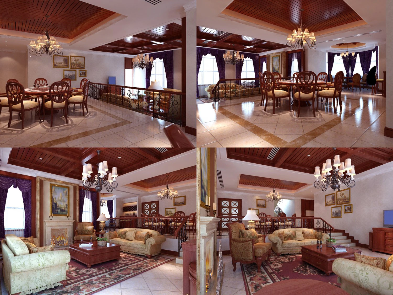 living dining rooms 0013 3D Model .c4d .max .obj .3ds .fbx .stl .blend