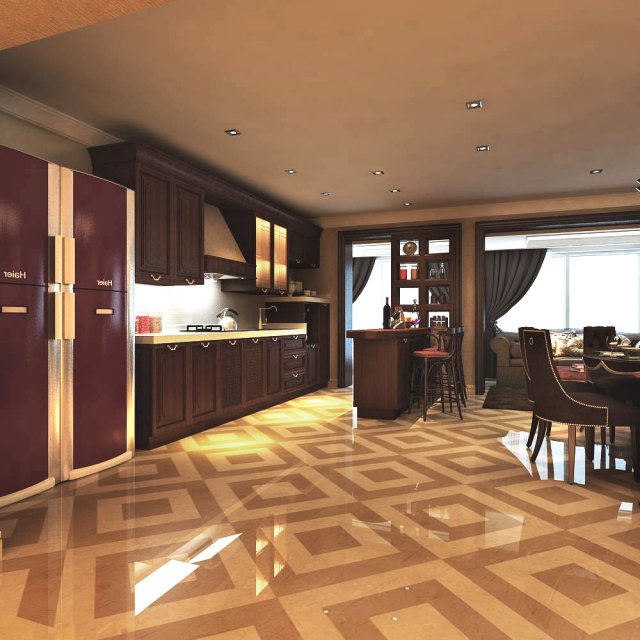 3d home 0042 Model 3D .c4d .max .obj .3ds .fbx .stl .blend 