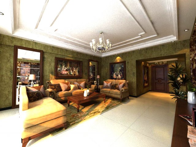 3d home 1035 3D Модель .c4d .max .obj .3ds .fbx .stl .blend 