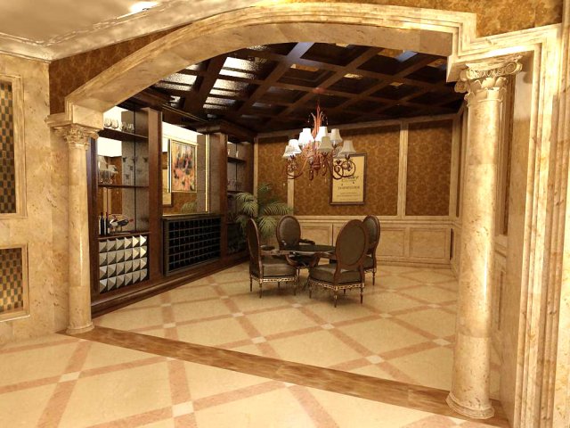3d home 1048 3D Modell .c4d .max .obj .3ds .fbx .stl .blend