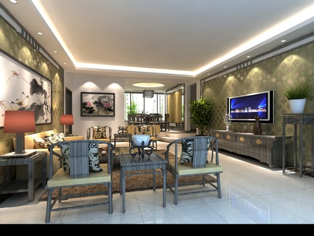 3d home 1073 3D 模型 .c4d .max .obj .3ds .fbx .stl .blend 