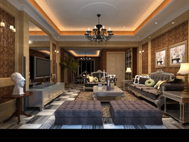 3d home 1110 3D Модель .c4d .max .obj .3ds .fbx .stl .blend