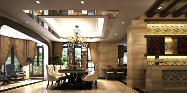 3d home 1214 3D Model .c4d .max .obj .3ds .fbx .stl .blend 
