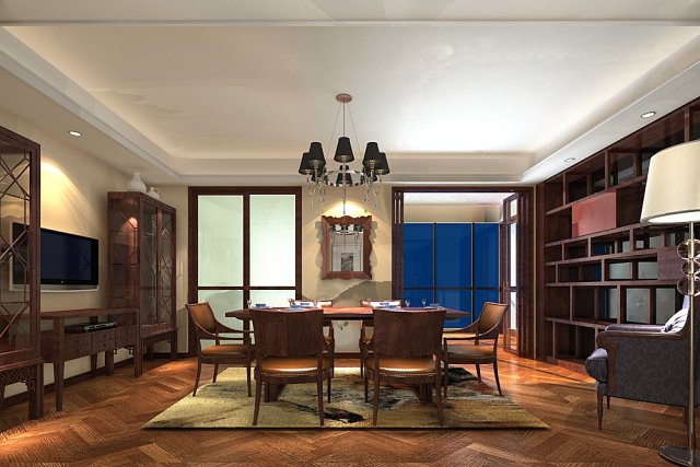 3d home 1218 Modello 3D .c4d .max .obj .3ds .fbx .stl .blend 
