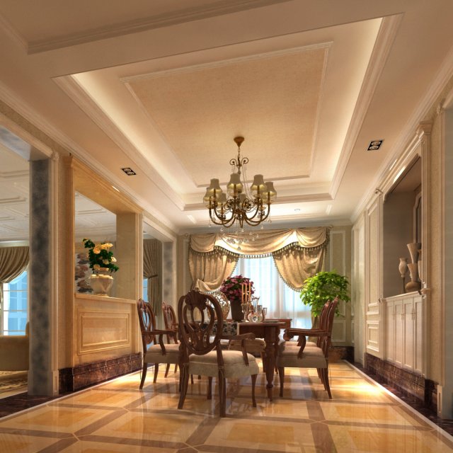 3d home 1226 3D Модель .c4d .max .obj .3ds .fbx .stl .blend 