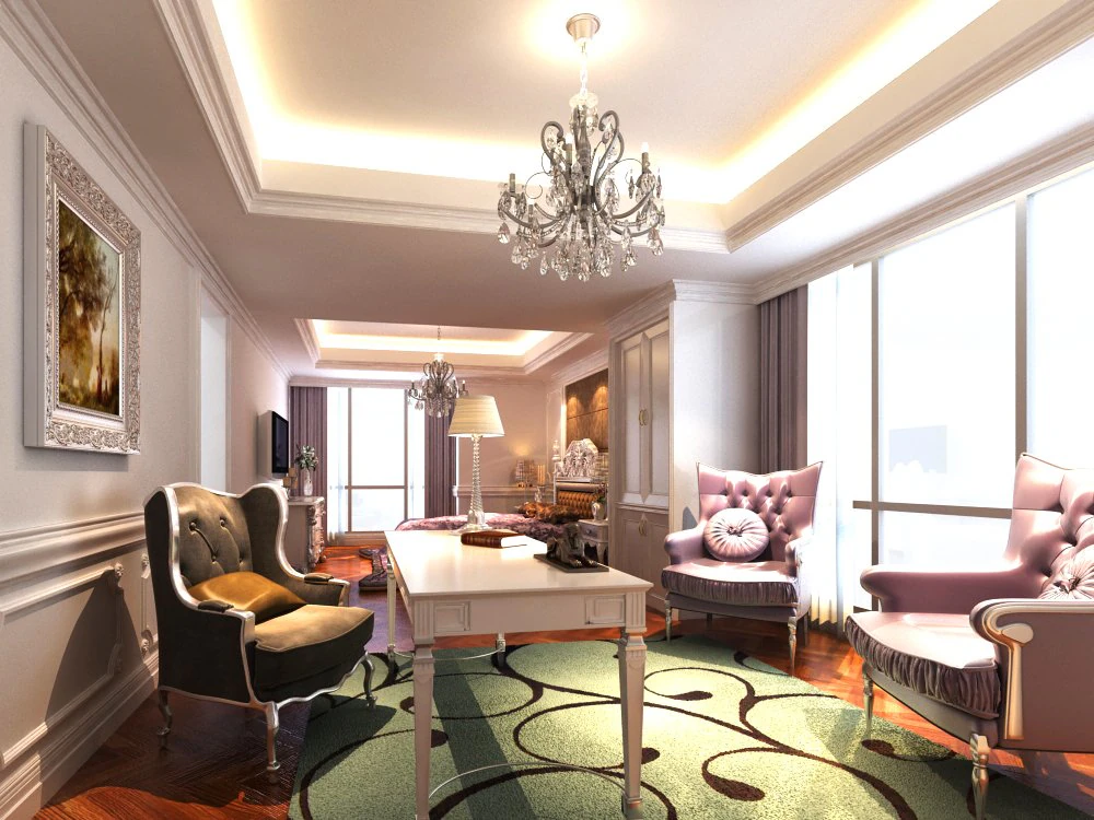 3d home 1258 3D Model .c4d .max .obj .3ds .fbx .stl .blend 