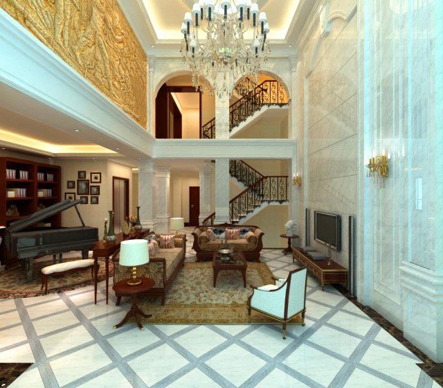 3d home 1339 Model 3D .c4d .max .obj .3ds .fbx .stl .blend 