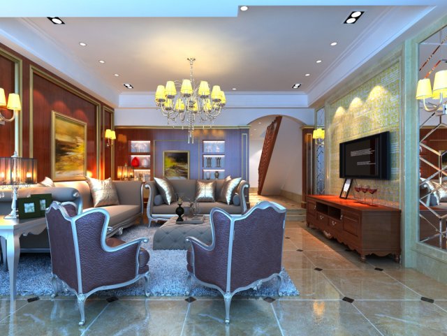 3d home 1374 3D Модель .c4d .max .obj .3ds .fbx .stl .blend