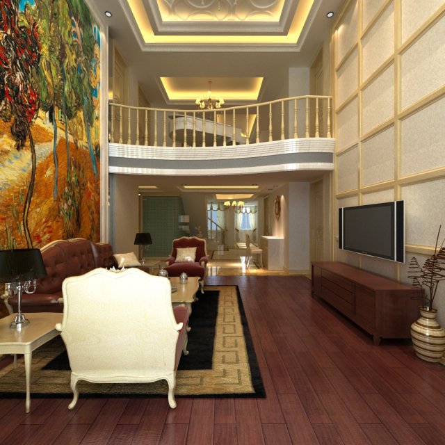 3d home 1380 Modello 3D .c4d .max .obj .3ds .fbx .stl .blend