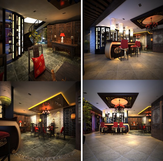 3d home 1382 3D 模型 .c4d .max .obj .3ds .fbx .stl .blend