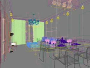3d home 1384 3D Model