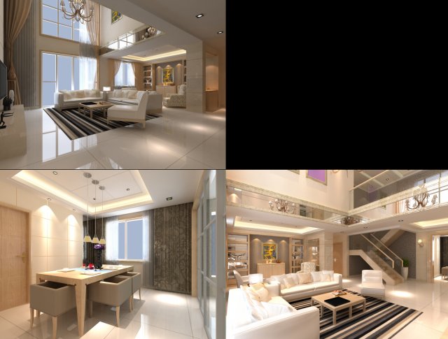 3d home 1385 Modello 3D .c4d .max .obj .3ds .fbx .stl .blend 