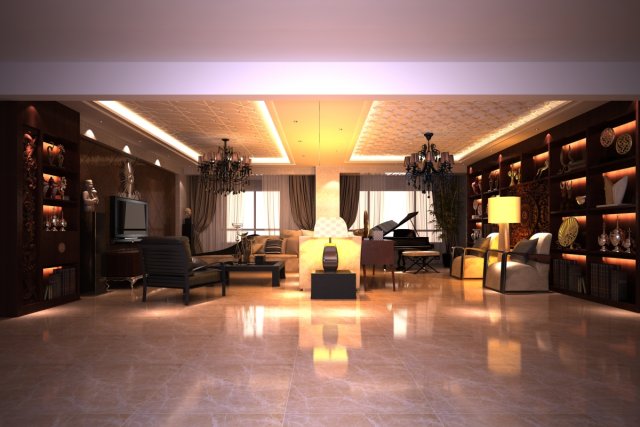 3d home 1407 Modelo 3D .c4d .max .obj .3ds .fbx .stl .blend 