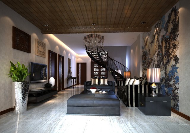 3d home 1408 3D मॉडल .c4d .max .obj .3ds .fbx .stl .blend 