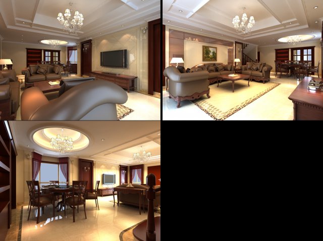 3d home 1427 3D Model .c4d .max .obj .3ds .fbx .stl .blend 