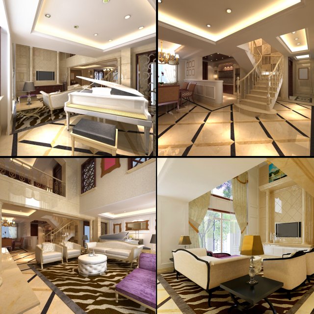 3d home 1428 3D Modell .c4d .max .obj .3ds .fbx .stl .blend