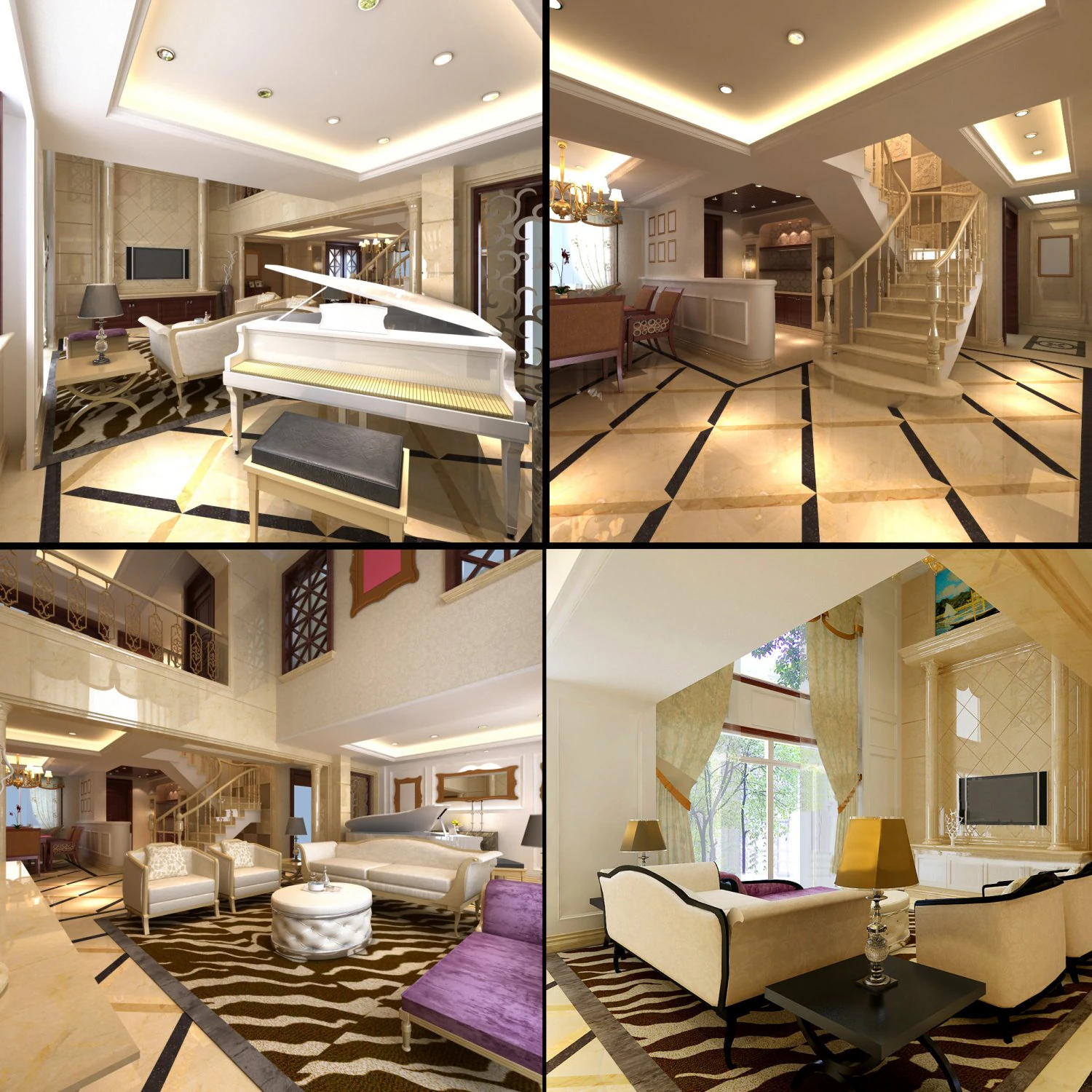 3d home 1428 3D Model .c4d .max .obj .3ds .fbx .stl .blend 