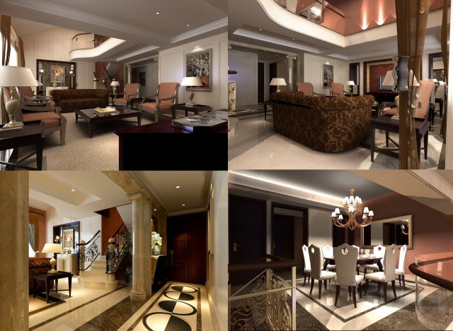 3d home 1435 3D 模型 .c4d .max .obj .3ds .fbx .stl .blend 