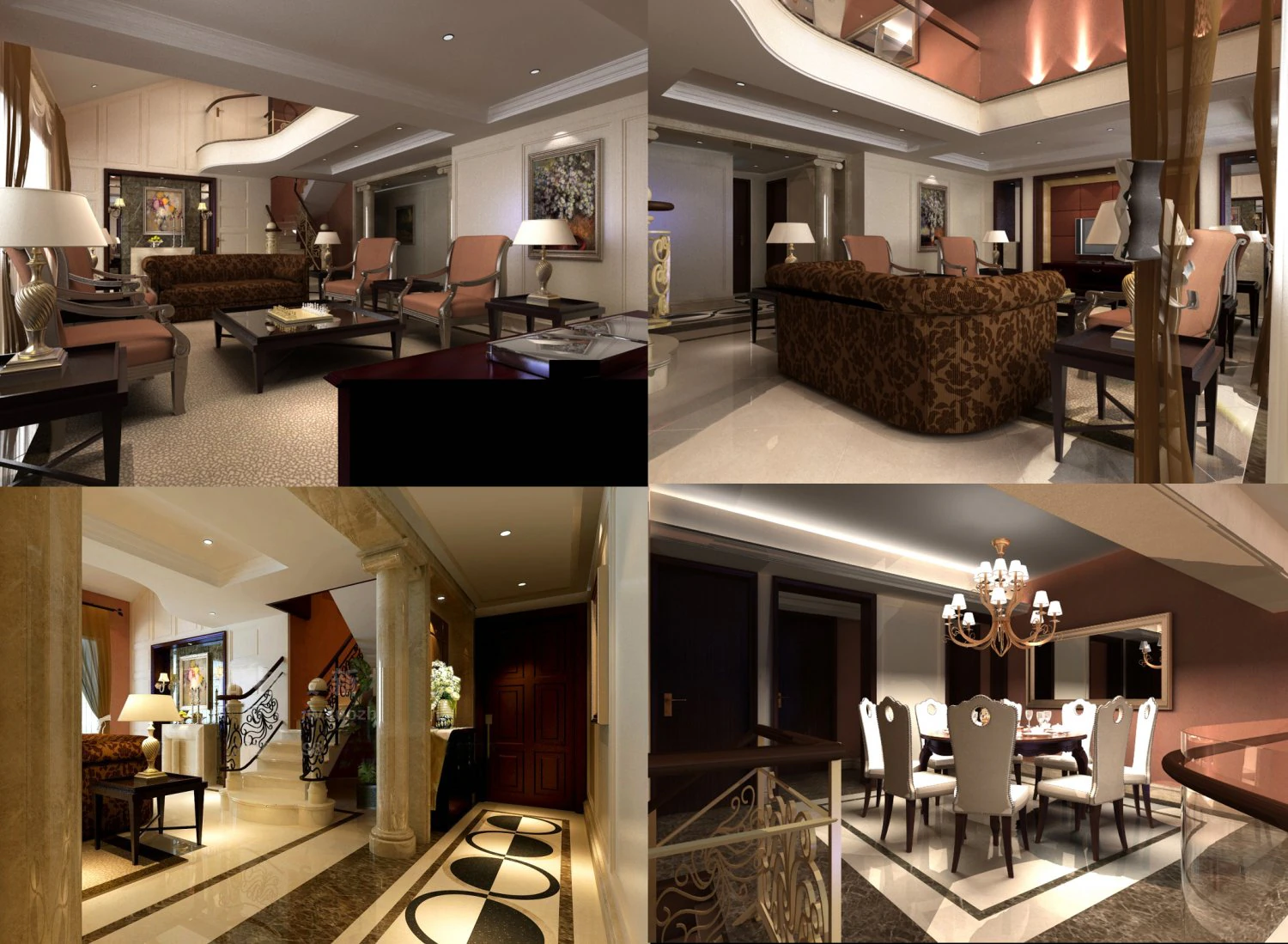 3d home 1435 3D Model .c4d .max .obj .3ds .fbx .stl .blend 
