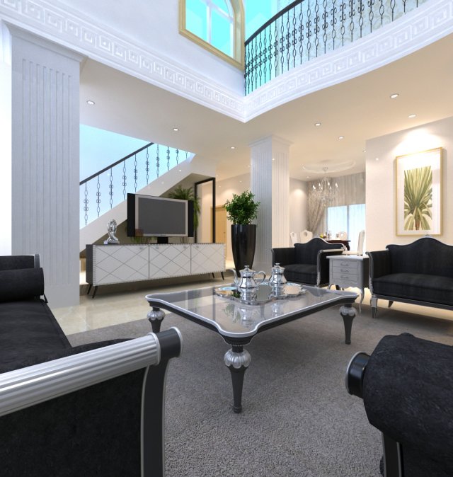 3d home 1436 Model 3D .c4d .max .obj .3ds .fbx .stl .blend 