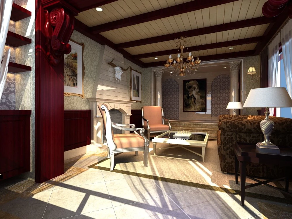 3d home 1440 3D Model .c4d .max .obj .3ds .fbx .stl .blend 