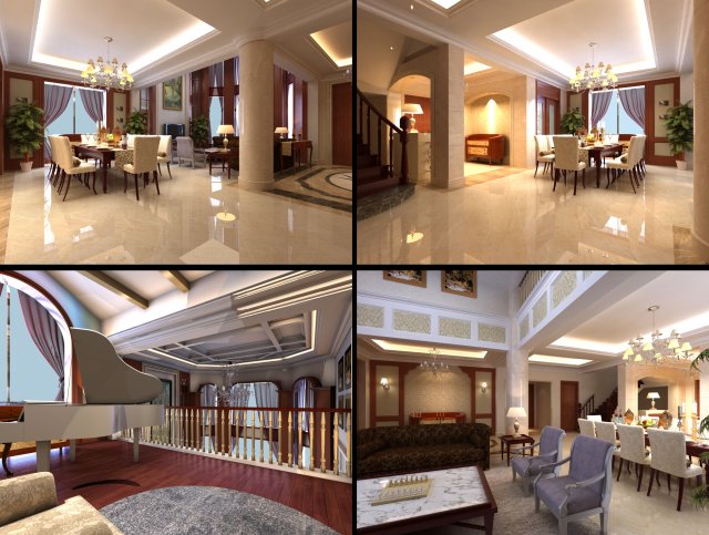 3d home 1460 Modèle 3D .c4d .max .obj .3ds .fbx .stl .blend 