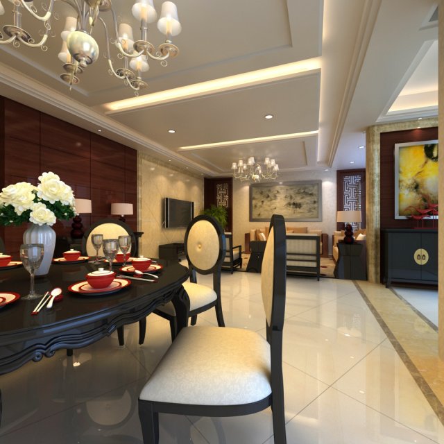 3d home 1464 Modelo 3D .c4d .max .obj .3ds .fbx .stl .blend 