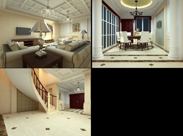 3d home 1468 3D 모델 .c4d .max .obj .3ds .fbx .stl .blend 