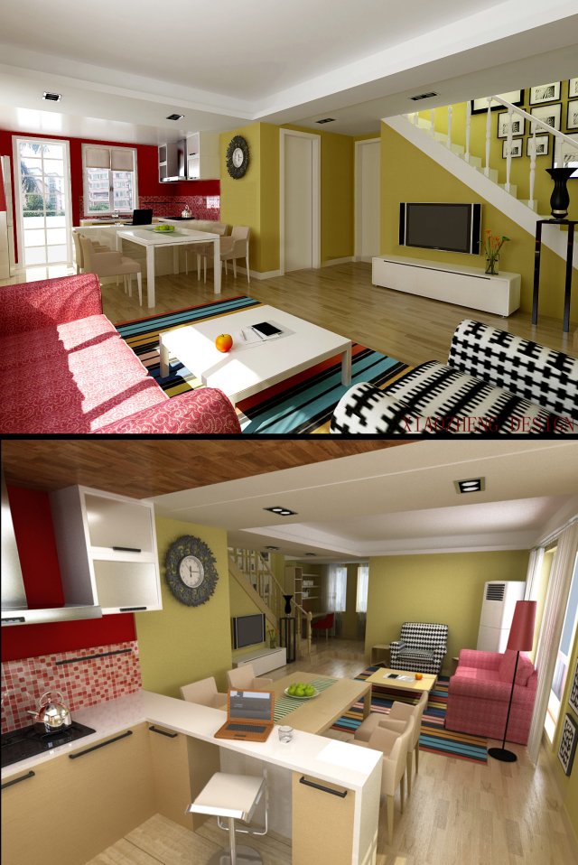 3d home 1534 3D Model .c4d .max .obj .3ds .fbx .stl .blend 