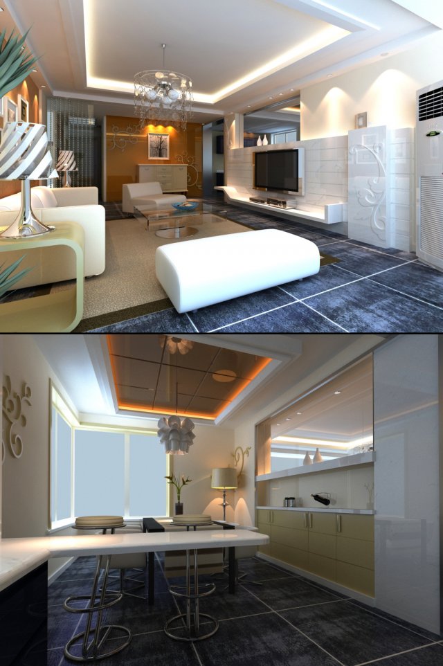 3d home 1540 Model 3D .c4d .max .obj .3ds .fbx .stl .blend 