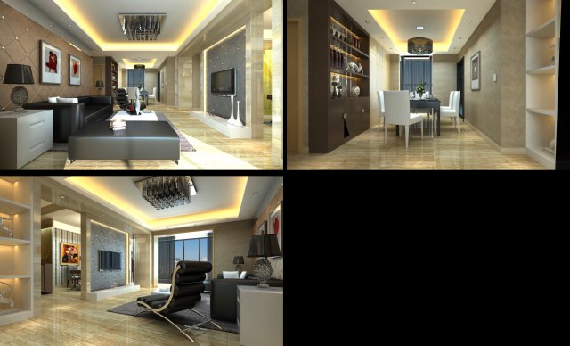 3d home 1543 3D Model .c4d .max .obj .3ds .fbx .stl .blend 