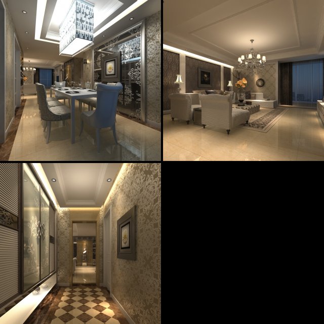 3d home 1544 3D Model .c4d .max .obj .3ds .fbx .stl .blend