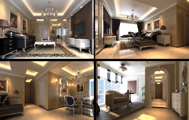 3d home 1546 3D Model .c4d .max .obj .3ds .fbx .stl .blend 