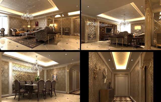 3d home 1547 3D Модель .c4d .max .obj .3ds .fbx .stl .blend 