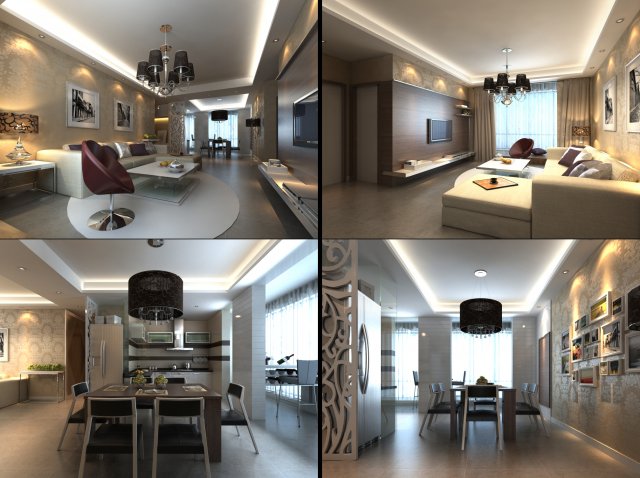 3d home 1557 Model 3D .c4d .max .obj .3ds .fbx .stl .blend 